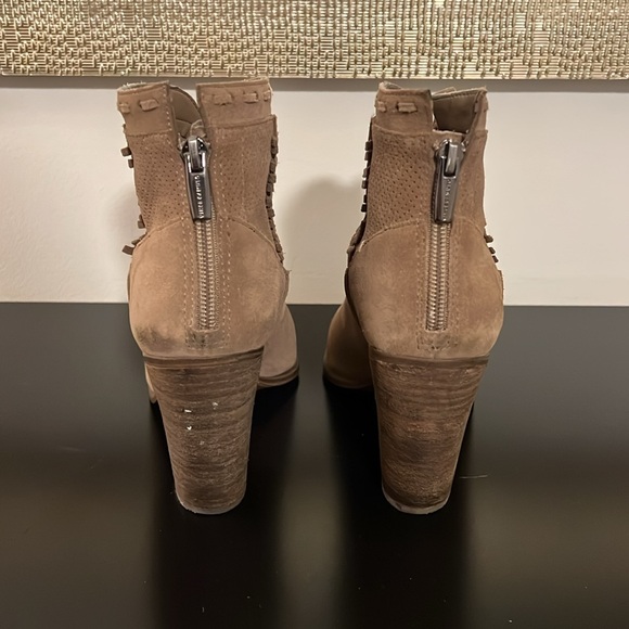 Vince Camuto FRETZIA Perforated Suede Leather Ankle Booties - Picture 4 of 9